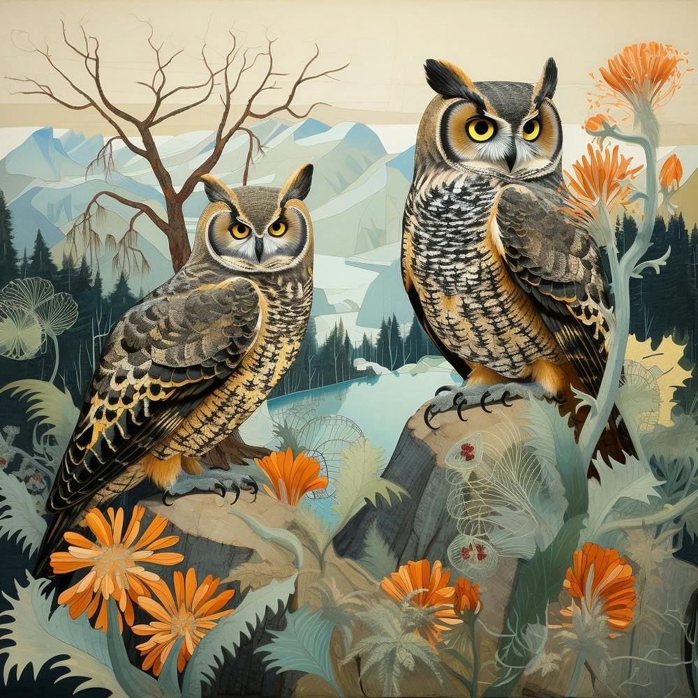 Bird In Nature Great Horned Owl 1