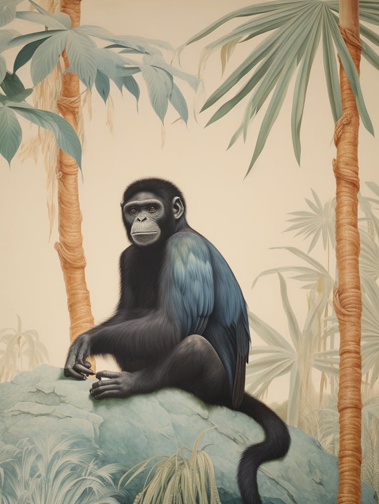 Bonobo 1 Tropical Animal Portrait