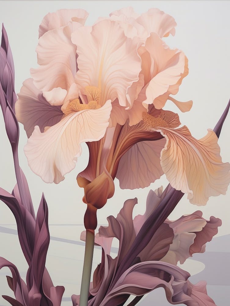Floral Illustration Iris 1