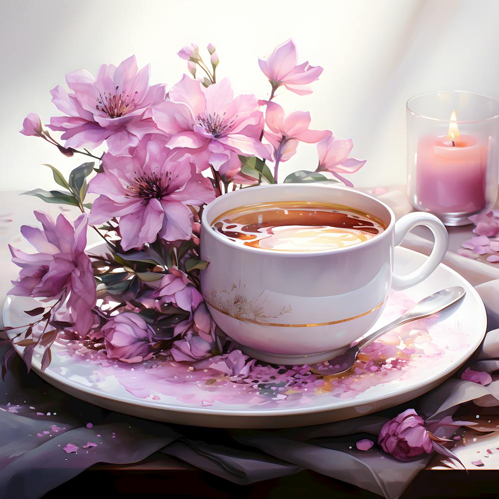 Blossoms & Coffee – Tranquil Morning Vibes
