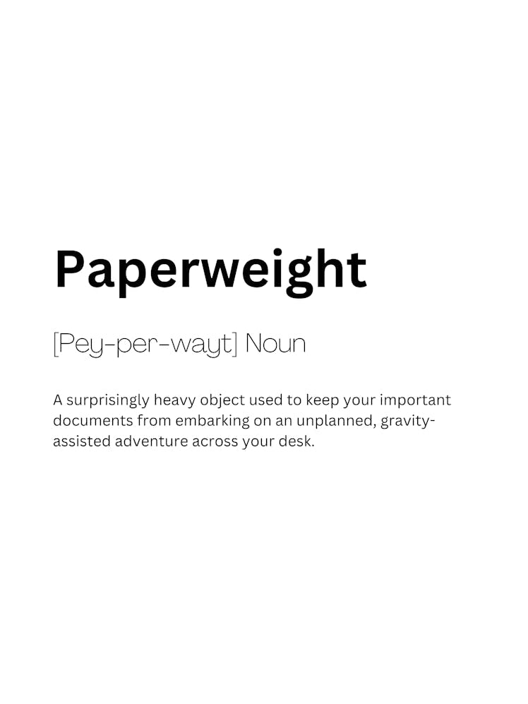 Paperweight Definition Meaning