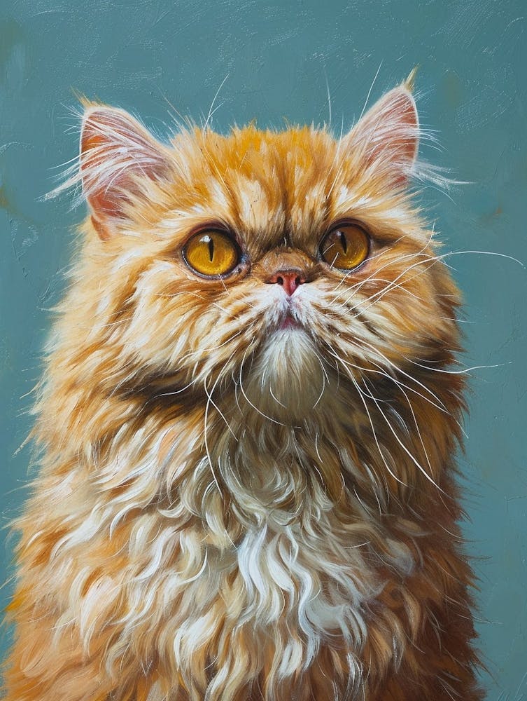 Persian Cat Relief Illustration 3