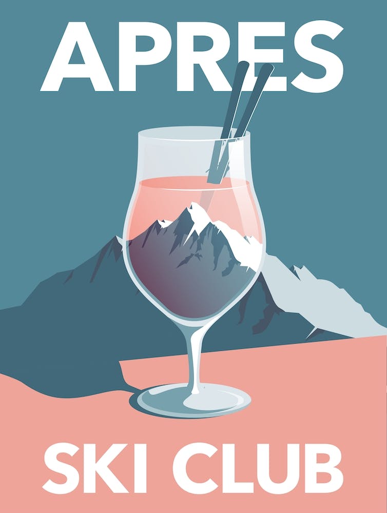 Apres ski club in pink