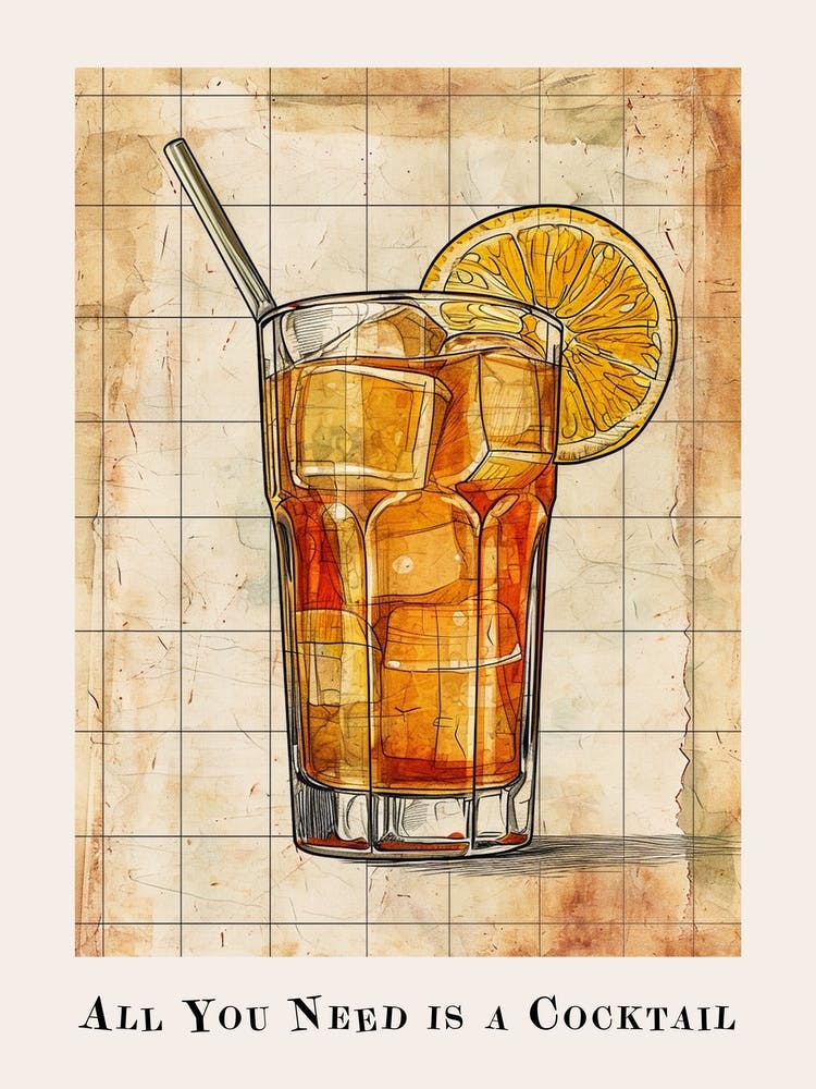 All You Need Is A Cocktail Tile Poster 10