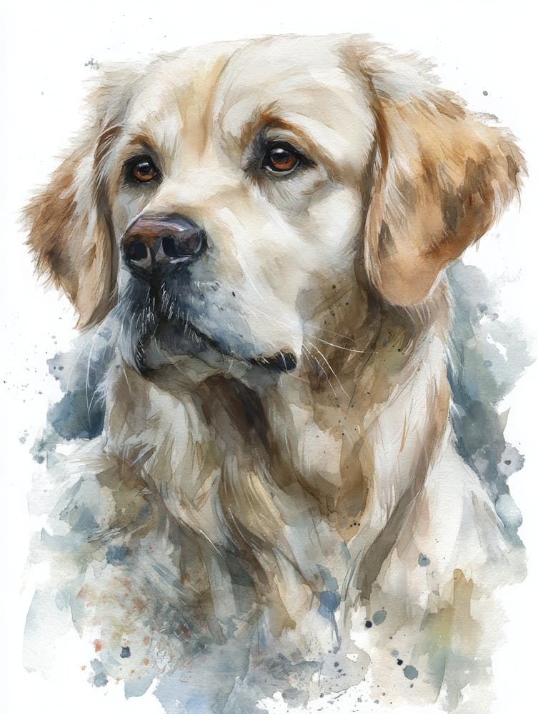 Aihrgdesign Isolated Watercolor Painting Of Dog Portraits Gol A4d799e9 1979 4921 Ae9d 9ddc09dffa7a 2