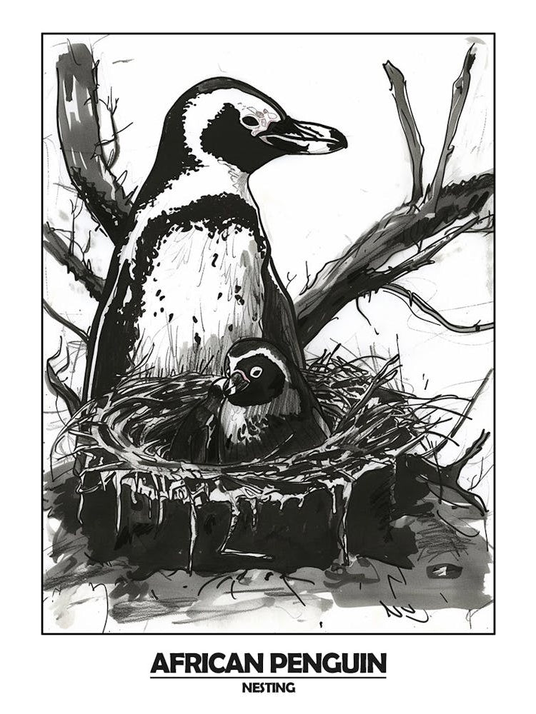 Penguin Nesting Poster 3