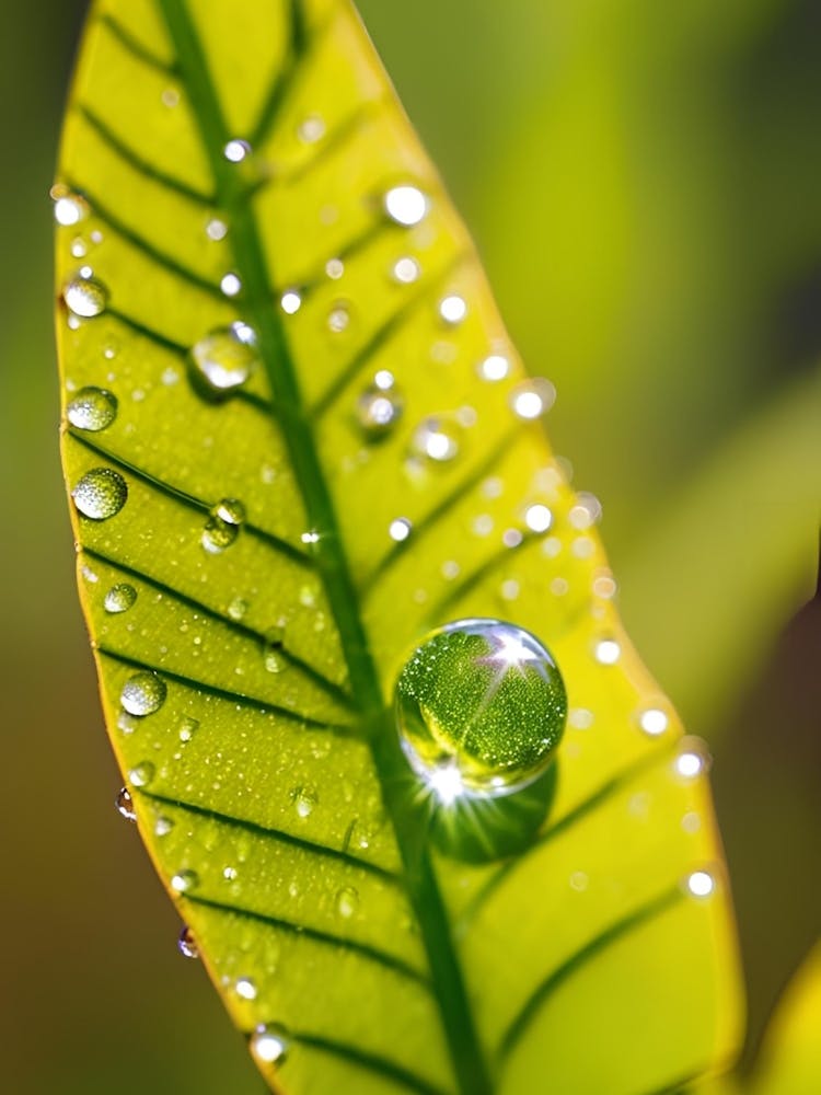 Water Drop On Leaf 1