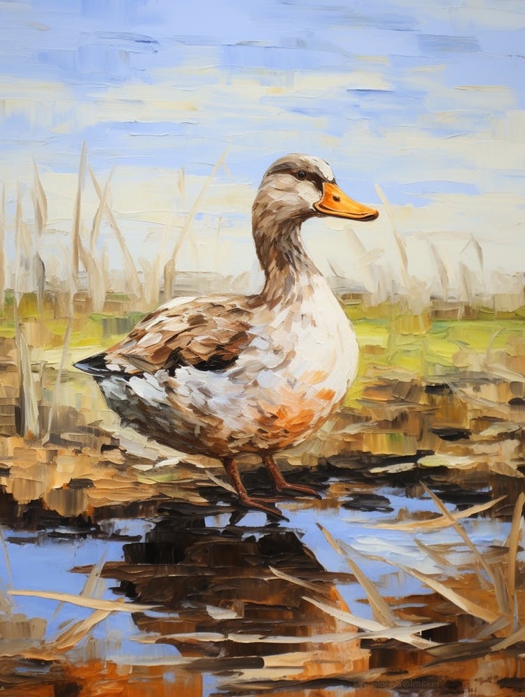 Bird Painting Mallard Duck 4