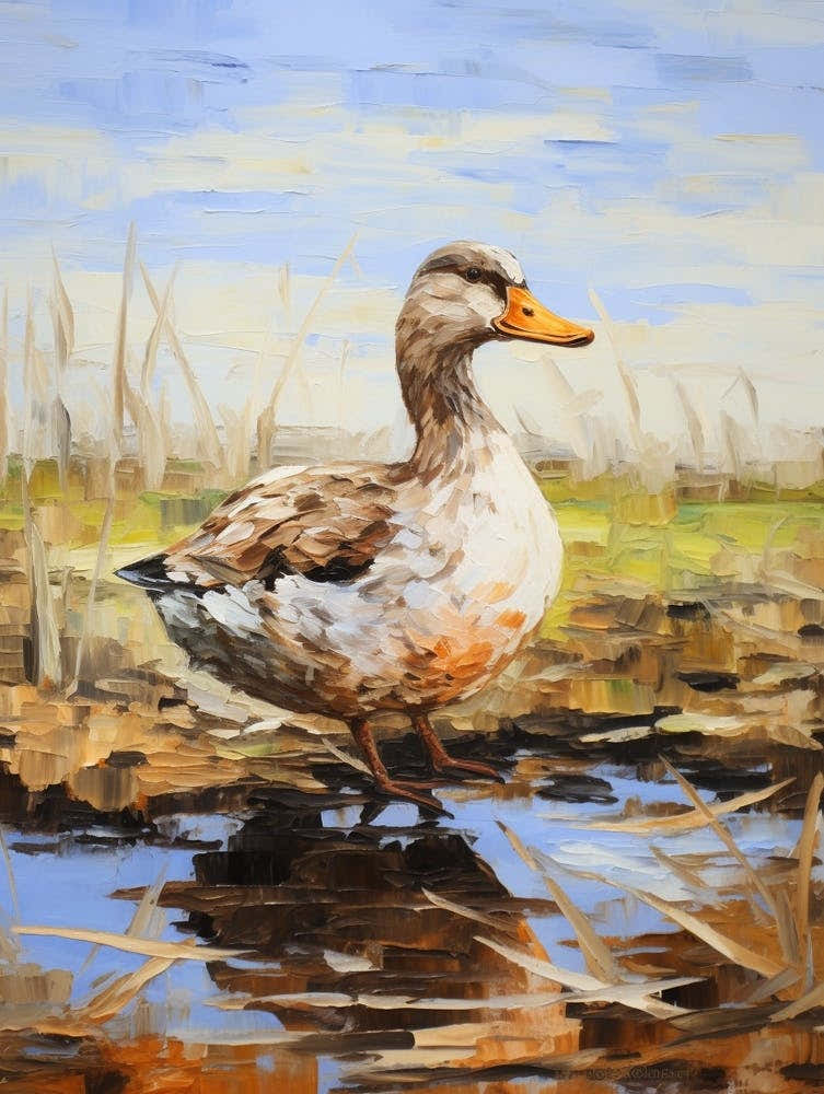 Bird Painting Mallard Duck 4