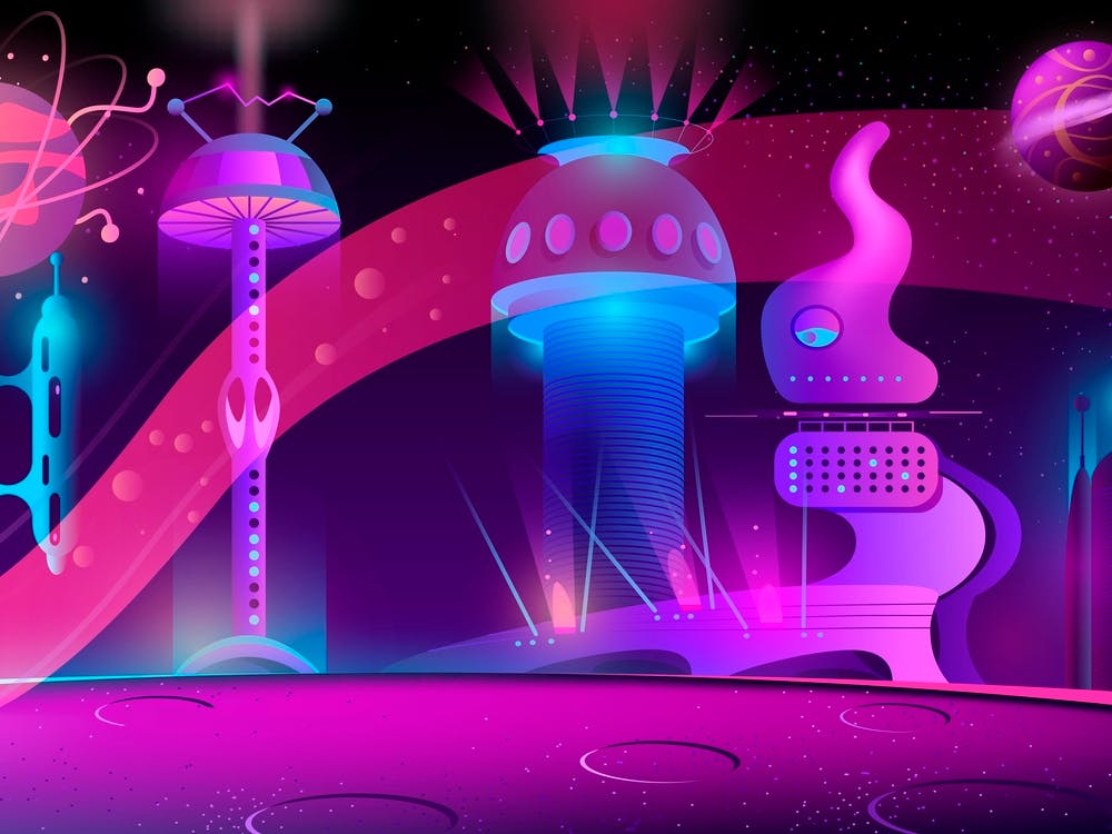 Futuristic City - Synthwave Neon City