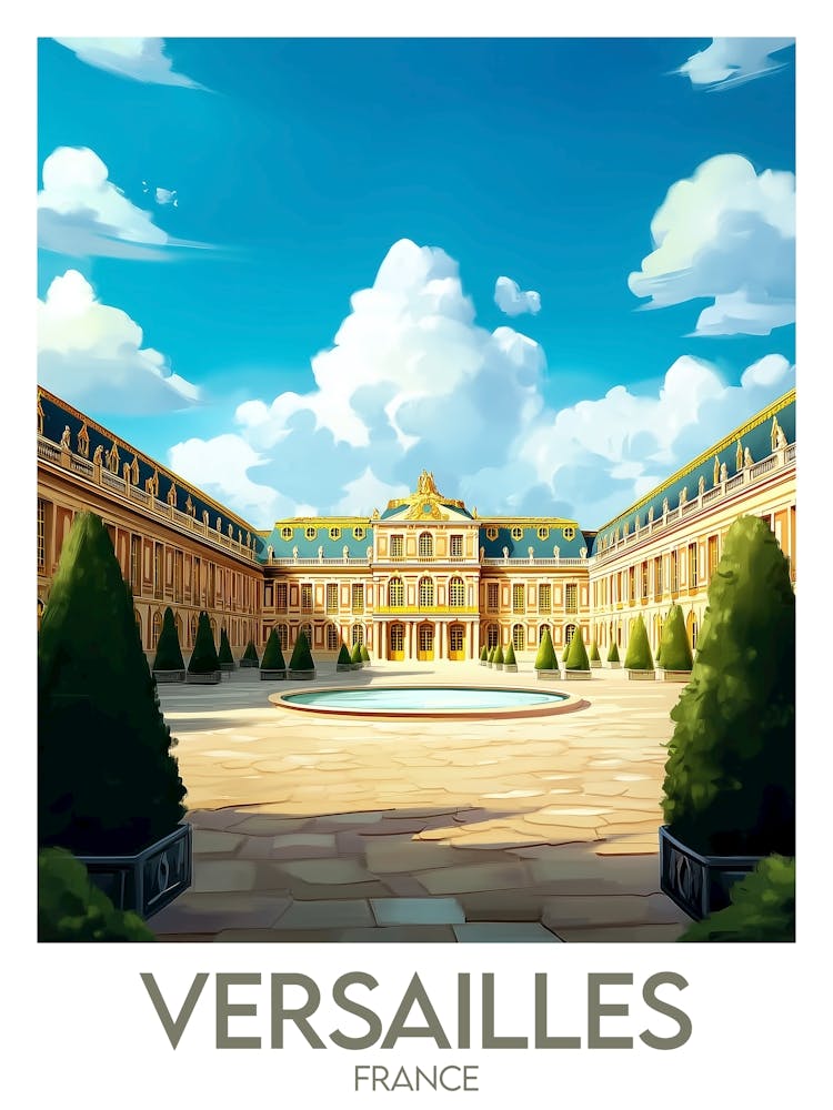 Affiche de voyage Versailles
