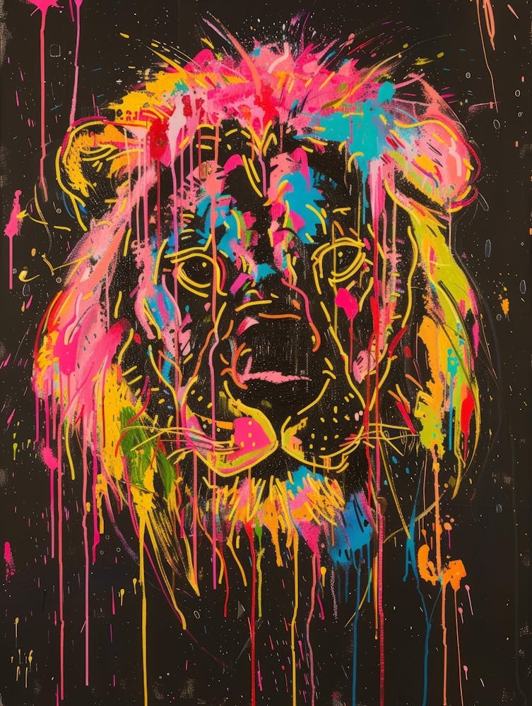 Colorful Lion 1