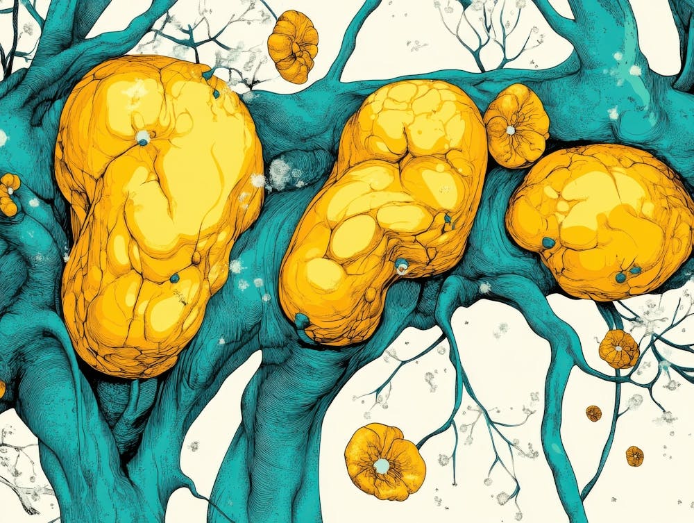 Yellow And Blue Tree