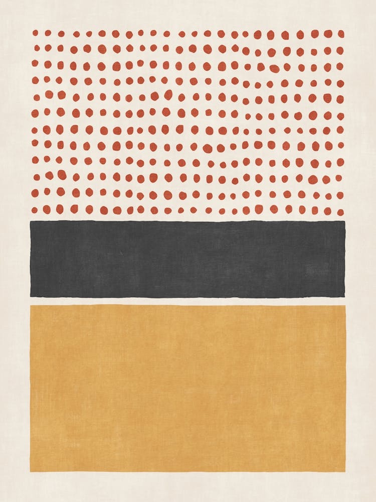 Color Block Mustard Yellow Black Red 01