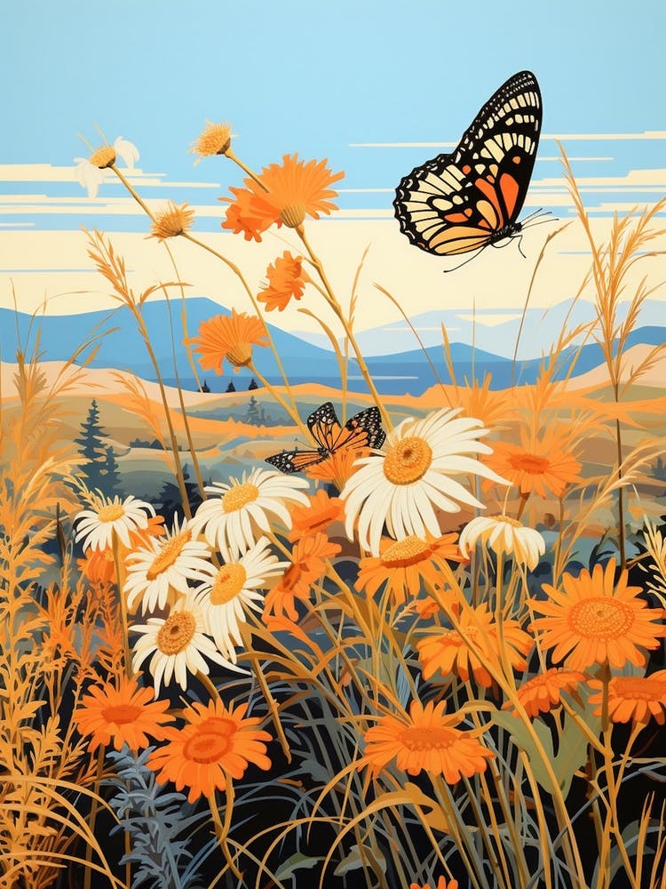 Butterfly With Orange Wild