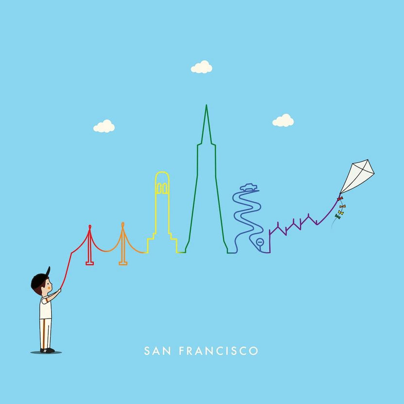 San Francisco Skyline Kite