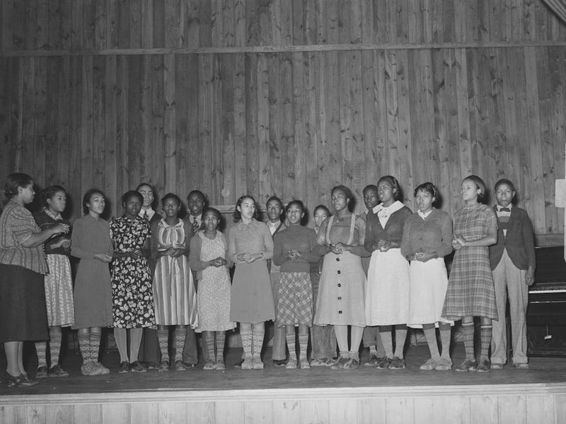 The School Glee Club, Lakeview Project, Arkansas By Russell Lee