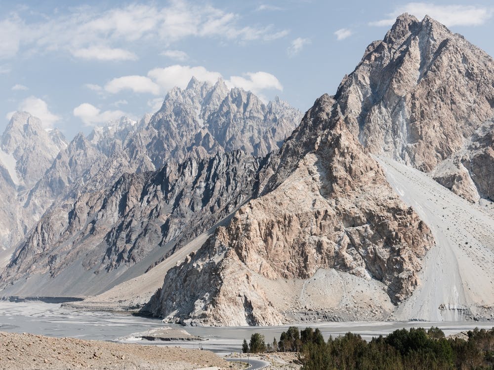 Passu Valley And Mountains