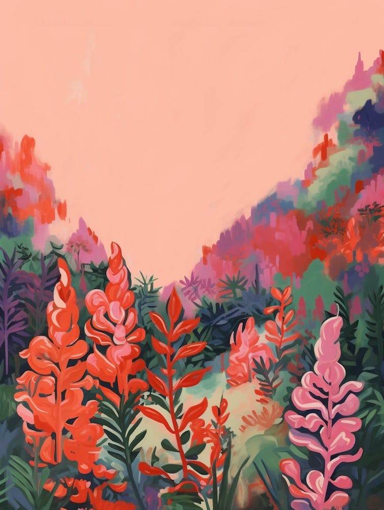 Boho Wildflower Painting Lupine 3