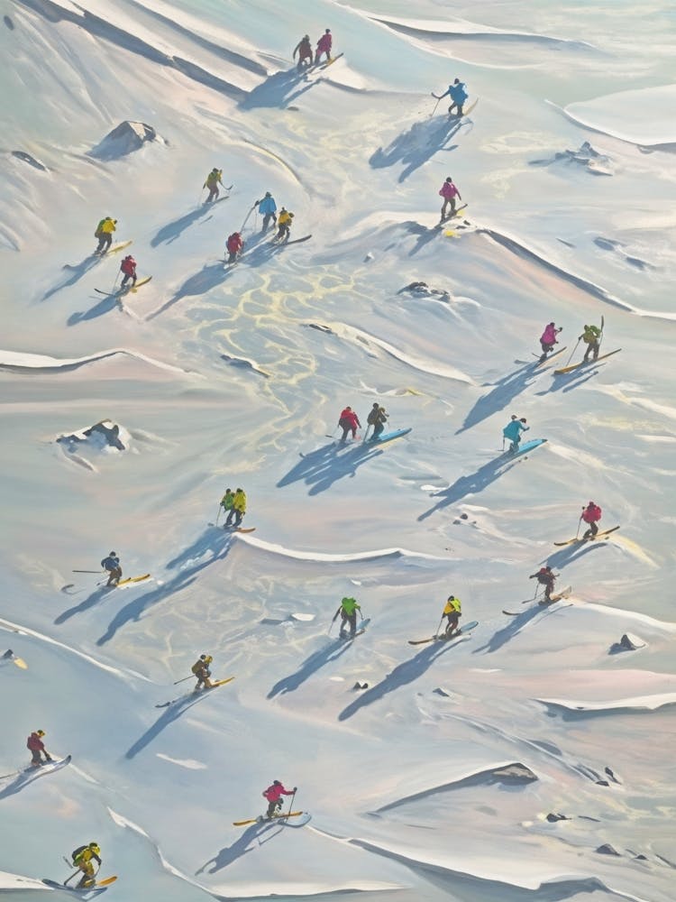 Skiers On The Slopes