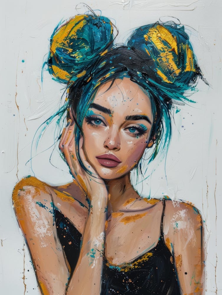 Girl With Blue Hair 4
