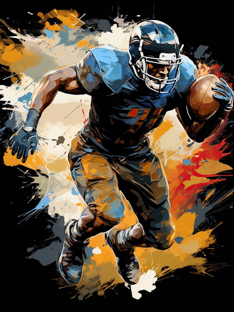 Football Player Running 65