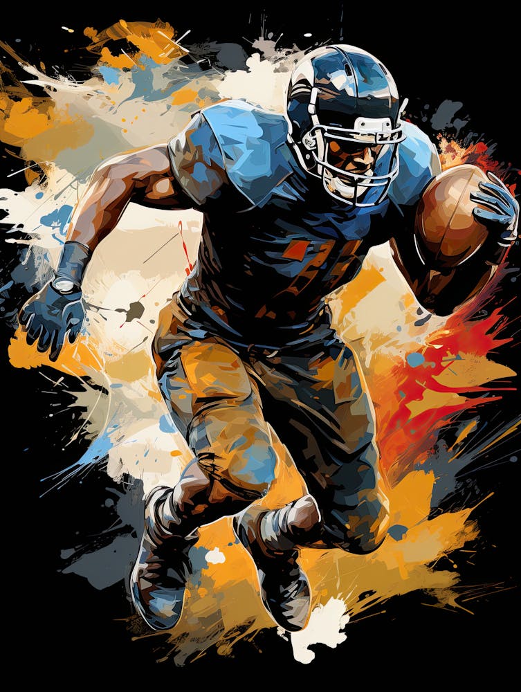 Football Player Running 65