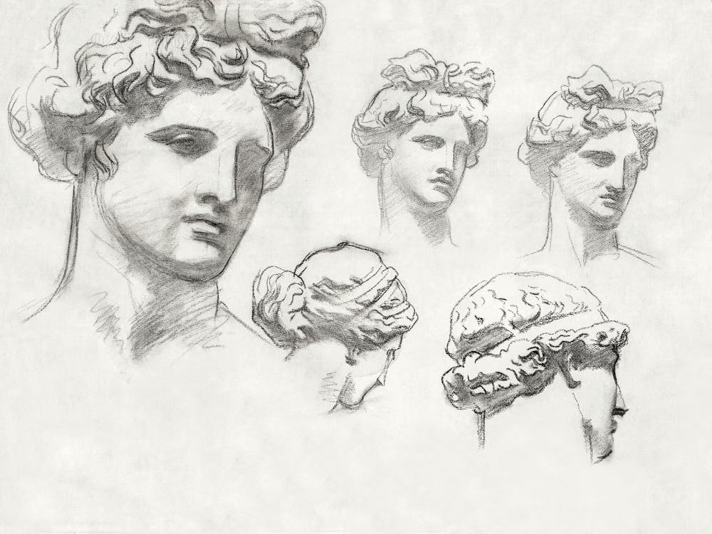 Studies For Apollo And The Muses, John Singer Sargent