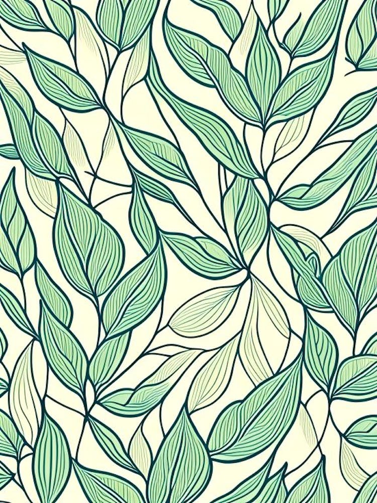 Eucalyptus Gum Leaf William Morris Inspired