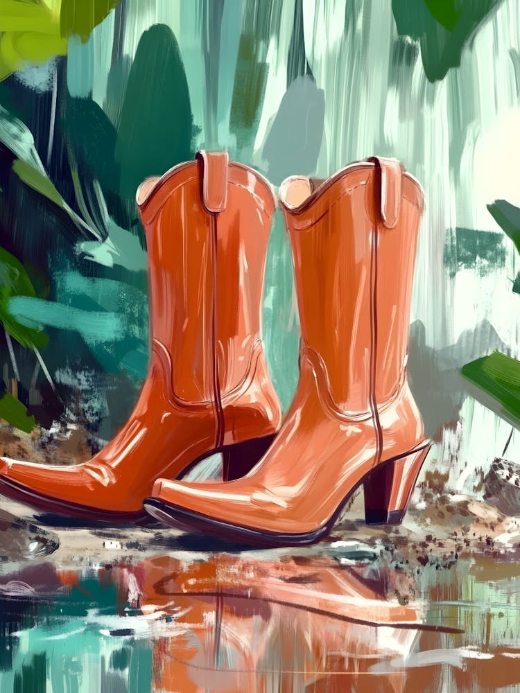 Cowboy Boots In The Rain
