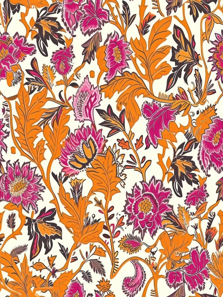 Flower Luxe Tissus de Londres Motif Floral 2