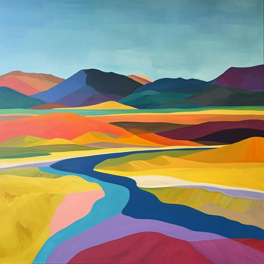 Colourful Abstract Gobi Gurvansaikhan National Park Mongolia 4