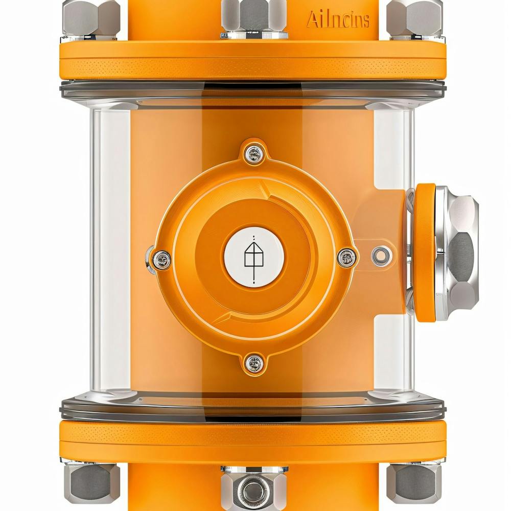 Orange Water Valve