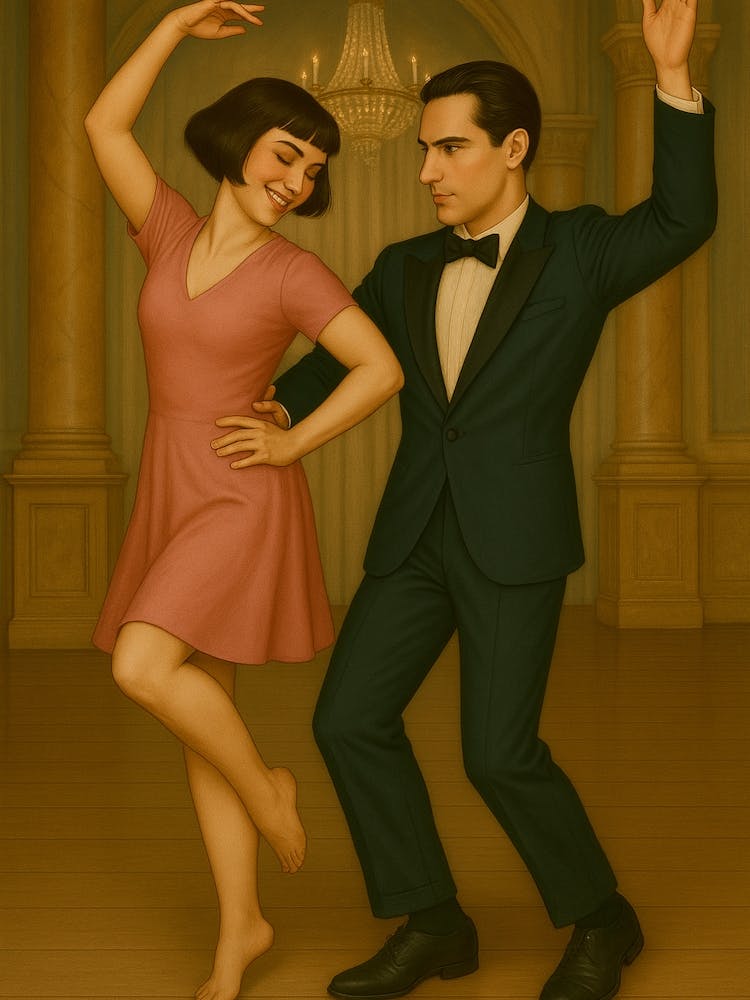 Tango Dancers Pulp Fiction