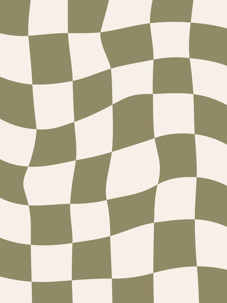 Checkerboard - Olive Green