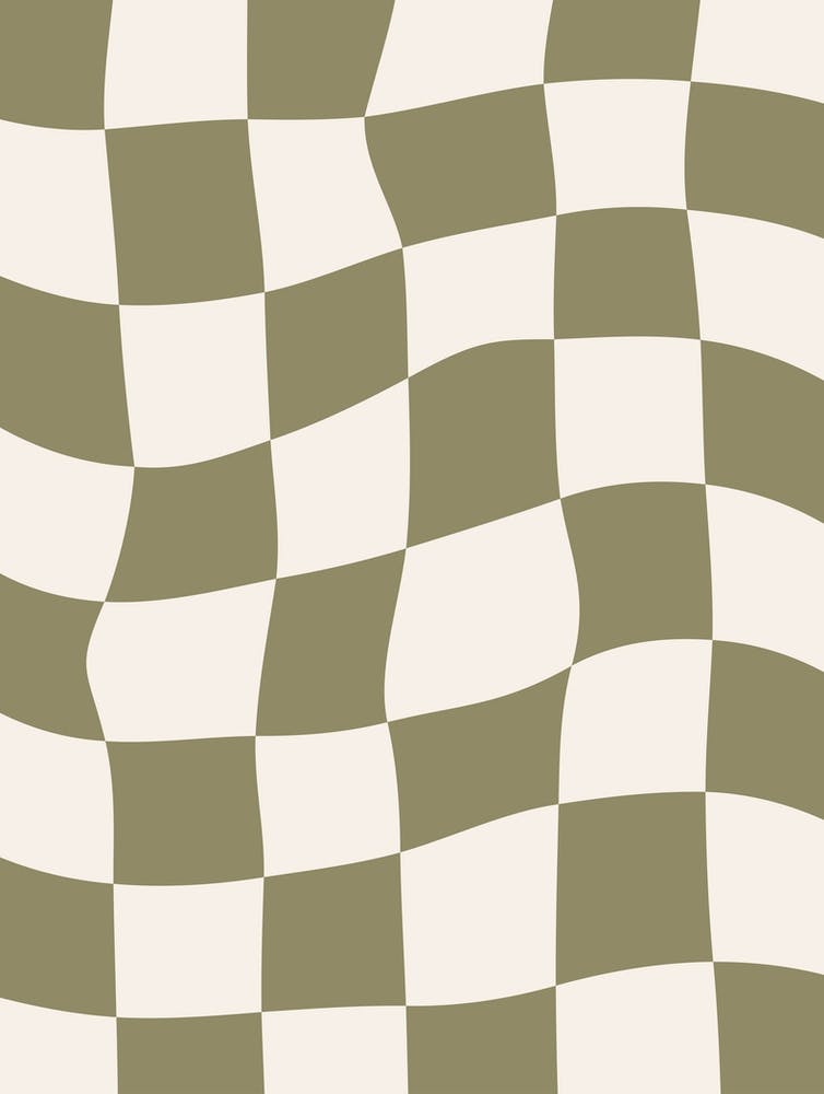 Checkerboard - Olive Green