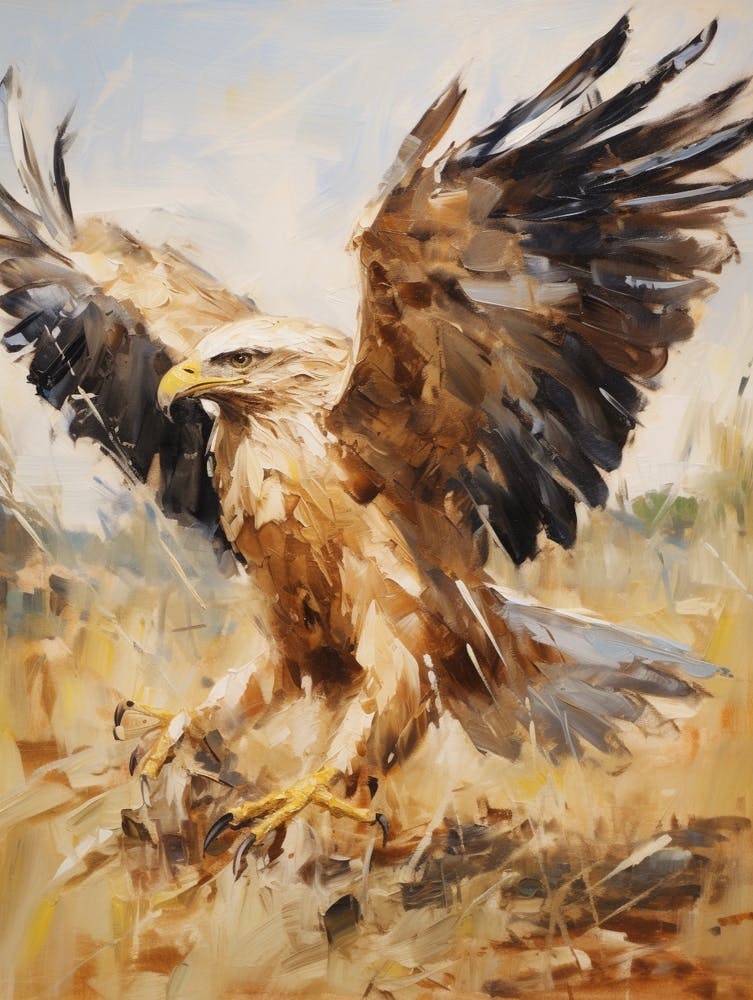 Bird Painting Golden Eagle 1