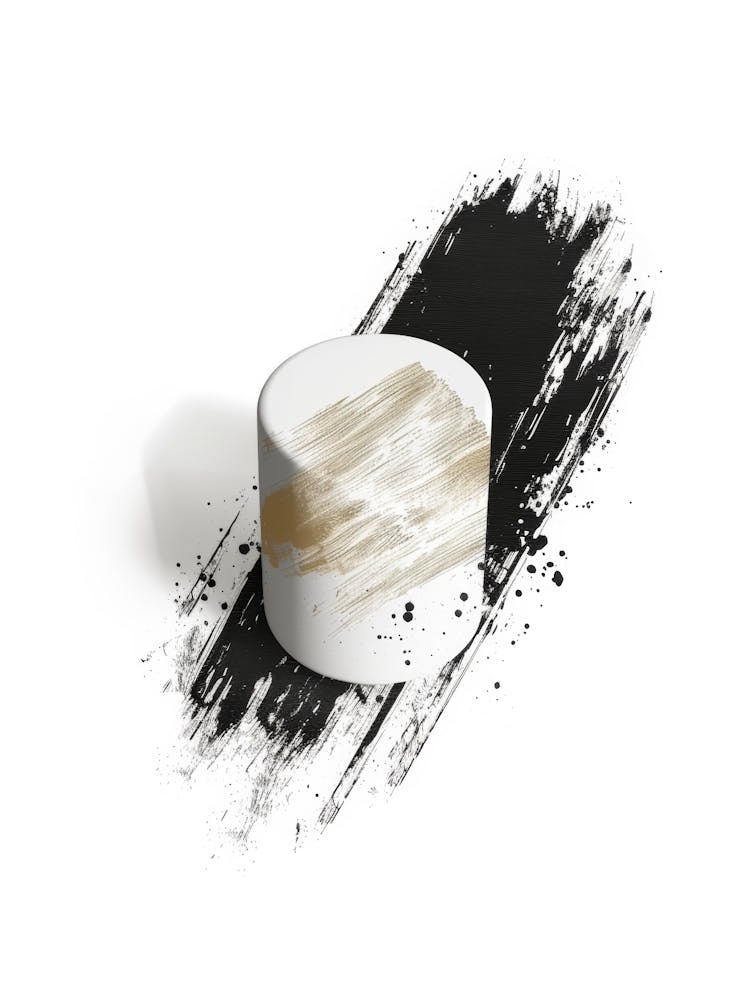 Black And White Brushstrokes 2