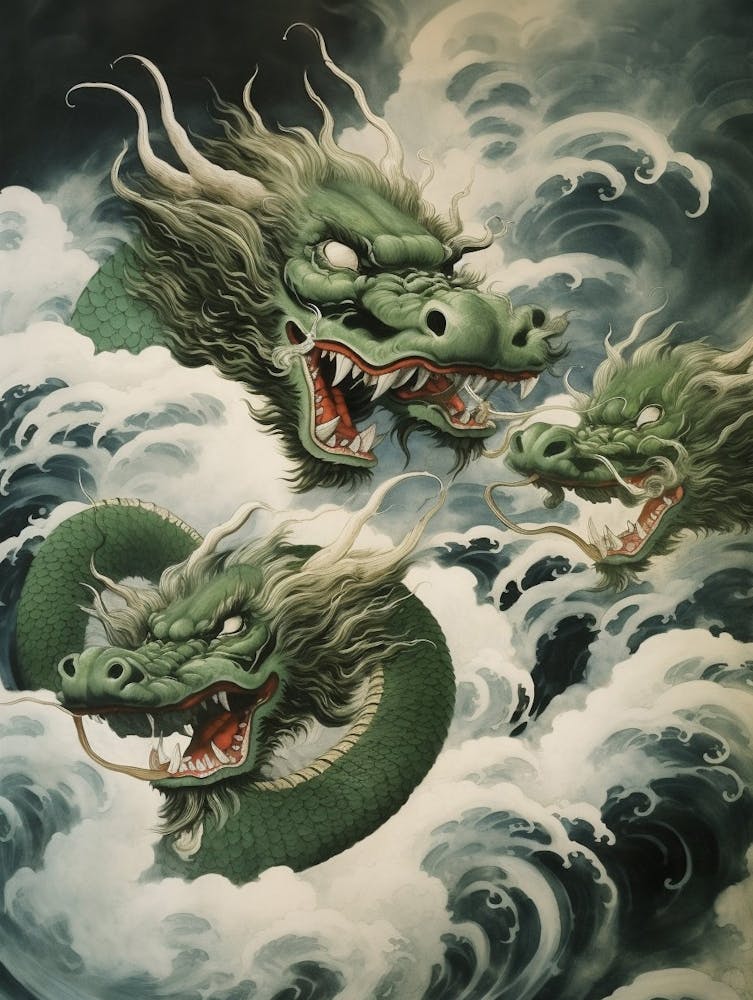 Japanese Dragon Illustration 7