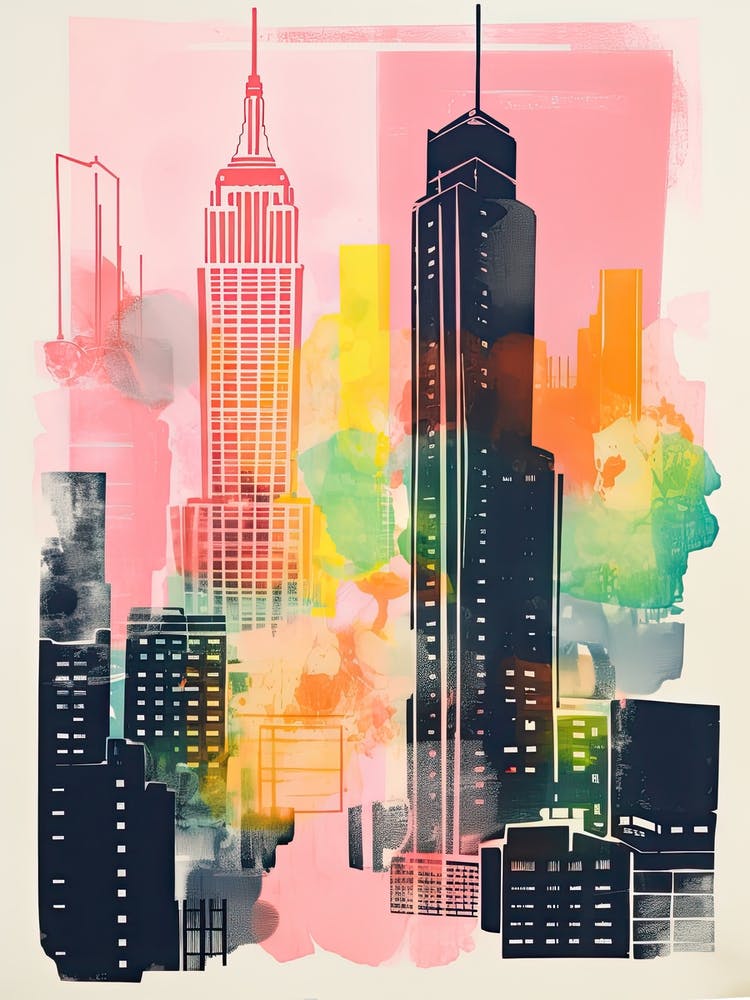 New York In Risograph Style 4