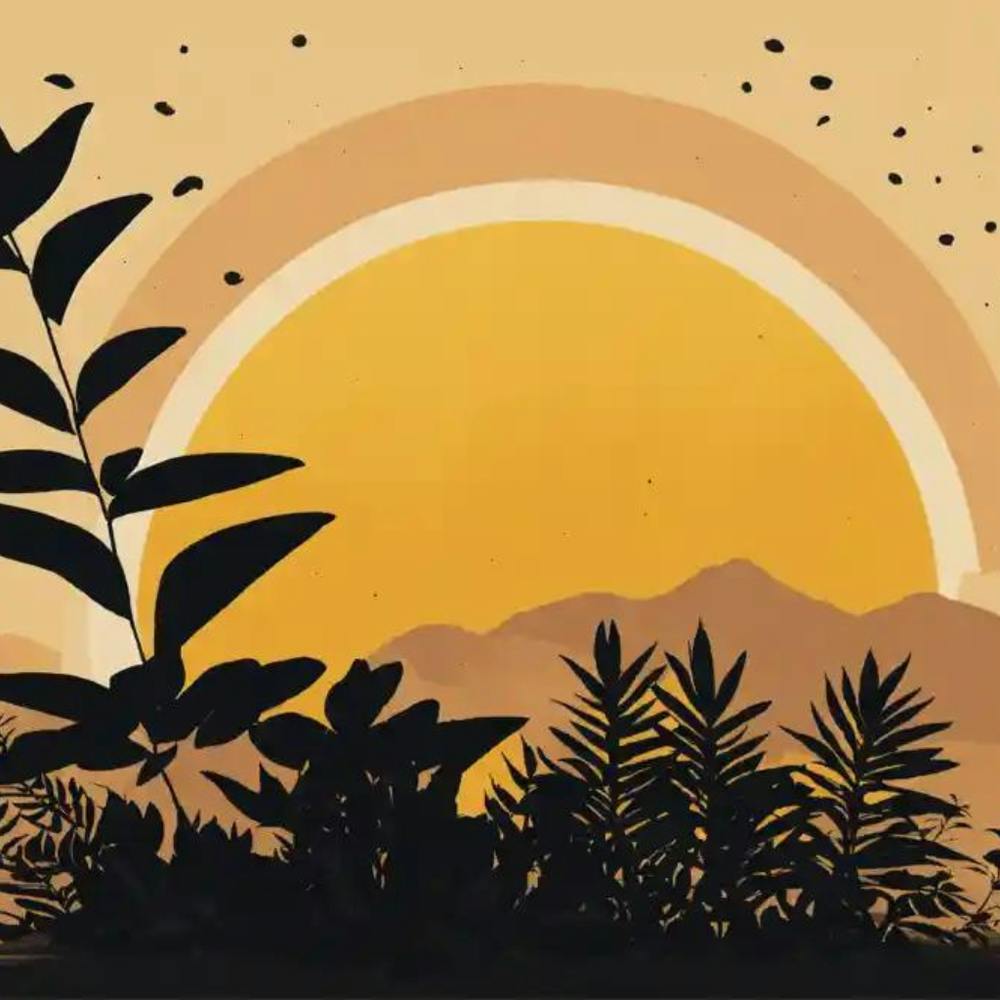 Sunset In The Jungle