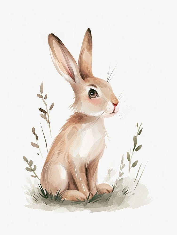 Lièvre Belge Illustration Enfant 2