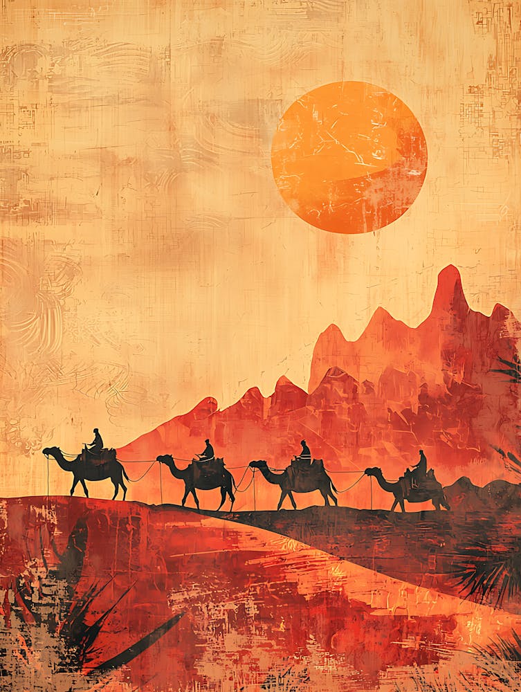 Camels In The Desert 2