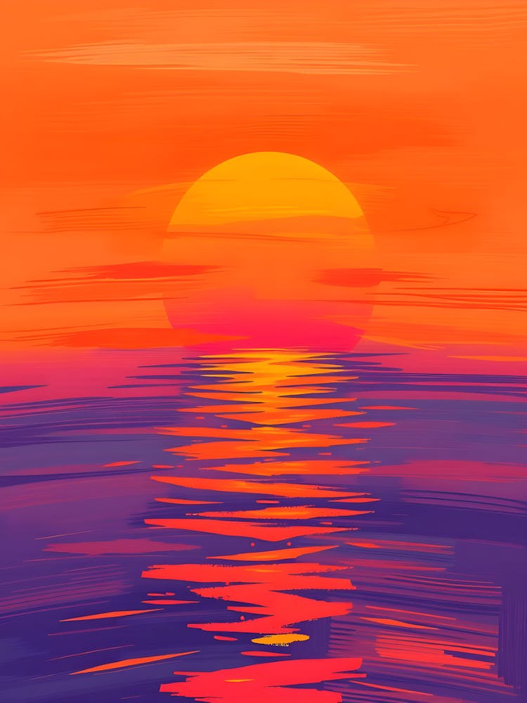 Sunset Over The Ocean 31