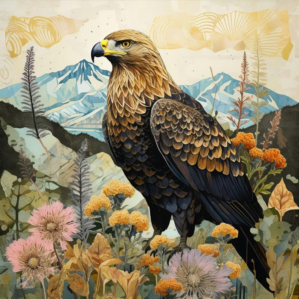 Vogel in der Natur Steinadler 3