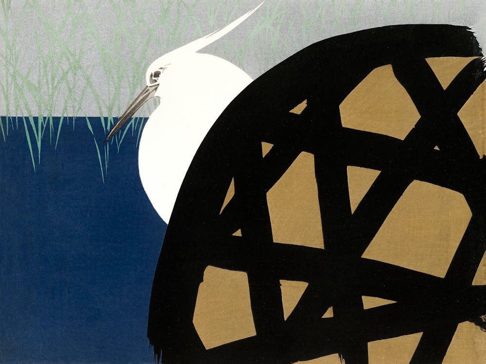 White Heron (1909), Kamisaka Sekka