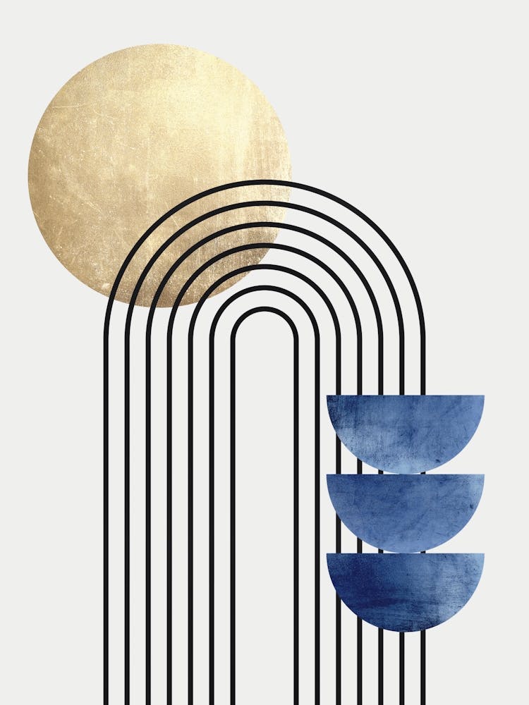 Circles lines and gold 9