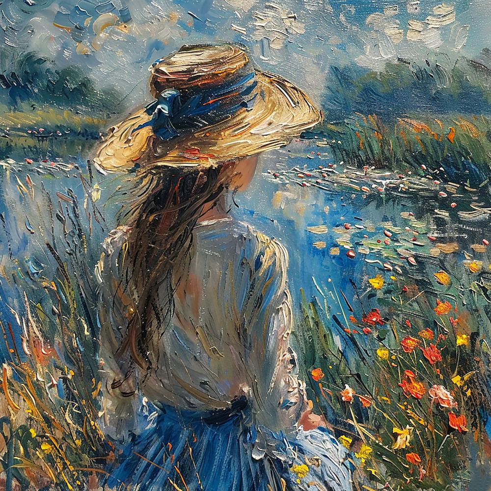 Girl In A Straw Hat