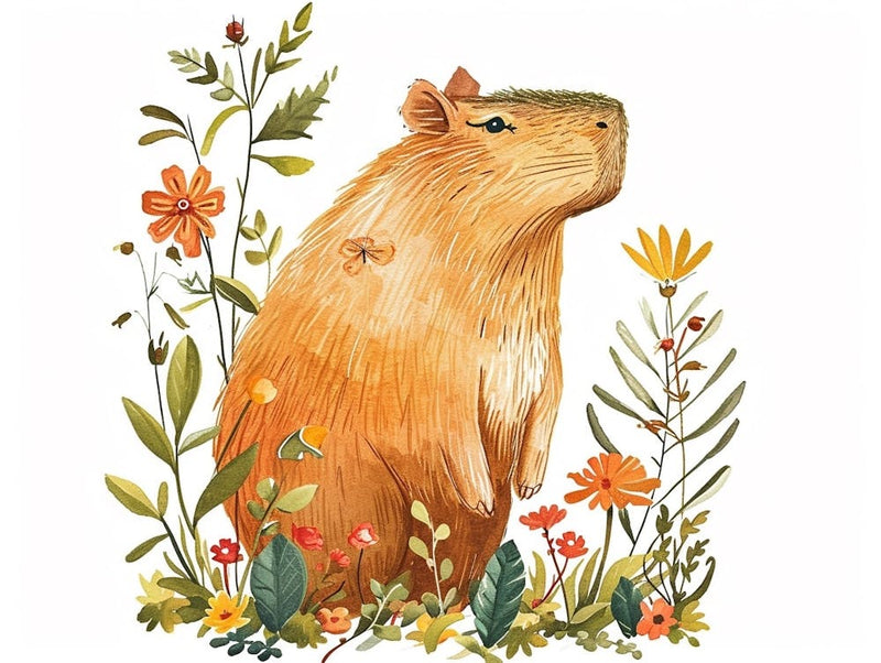 Little Floral Capybara 3