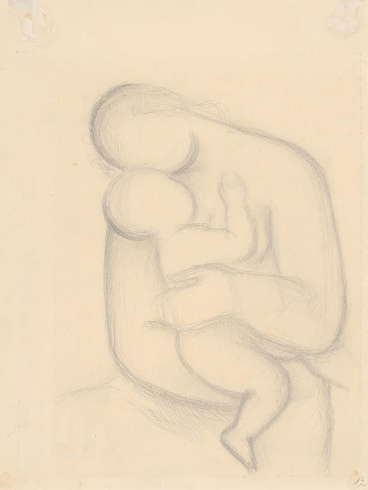 Mother With Child In Her Arms, Mikuláš Galanda